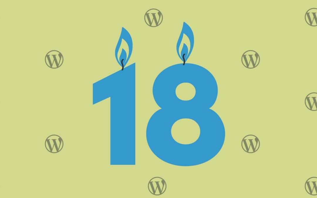Happy 18th birthday, WordPress!